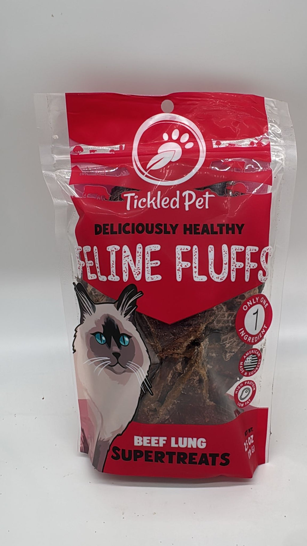 Feline Fluffs Beef Lung Cat Treats