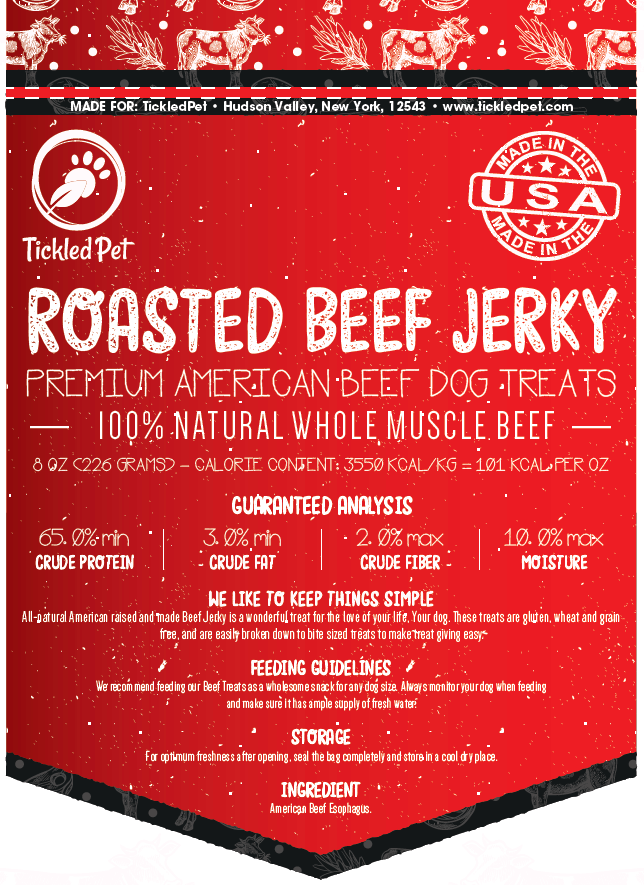 Premium Single Ingredient Beef Jerky Dog Treats