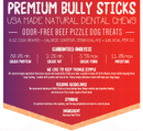 Protein-Packed Dog Treat Combo - Natural Beef Crisps, Premium Beef Jerky, and Odor Free USA Bully Sticks,with Some Extra Color.