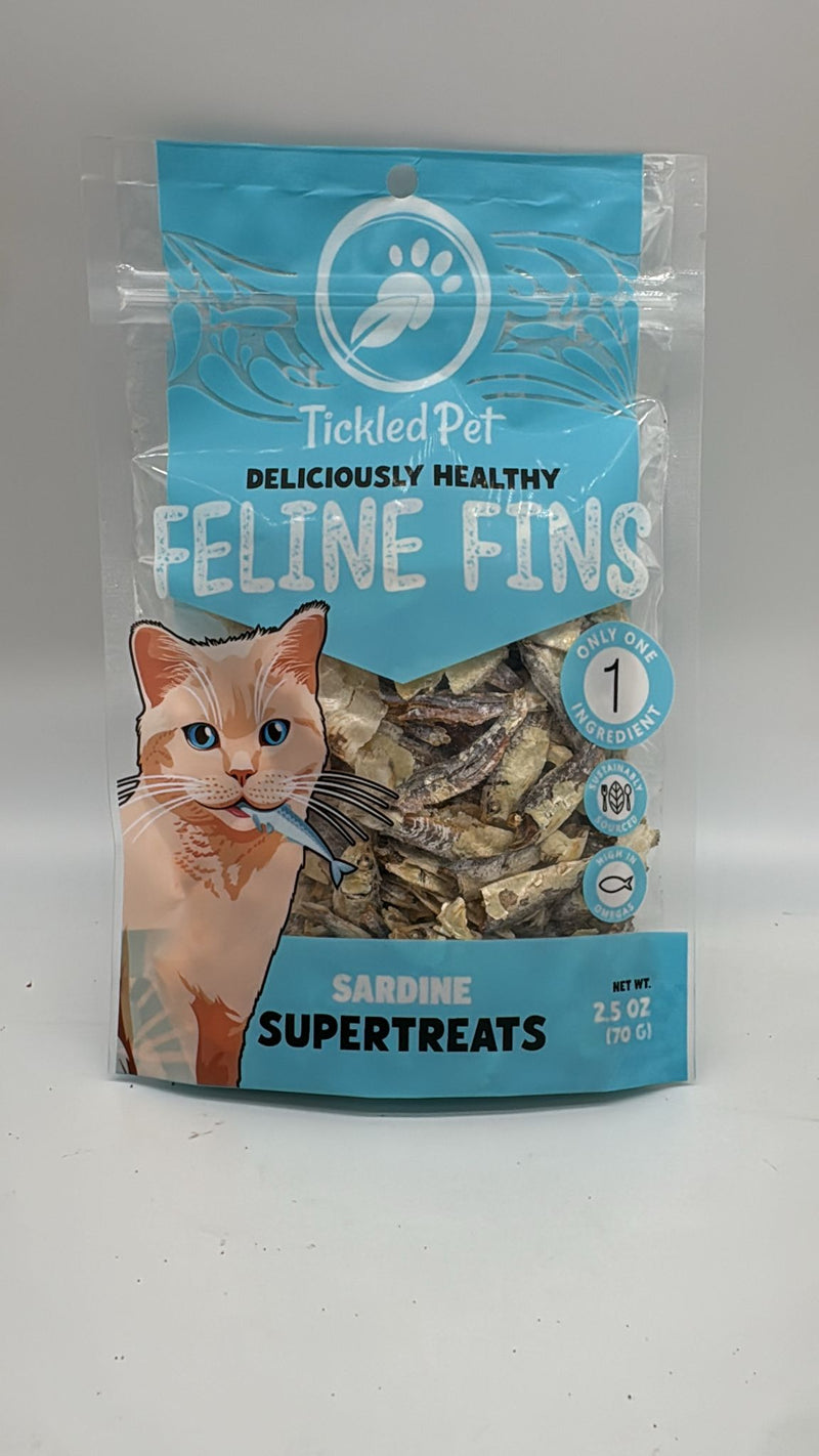 Feline Fins Sardine Cat Treats 2.5 oz