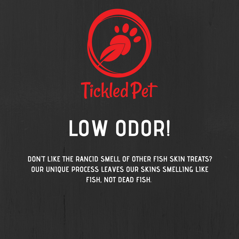 Offers for medium sized dogs! Icelandic Codfish Skin Twist-Rolls Medium Bulk 4 LBS for the cost of 3 LBS - TickledPet