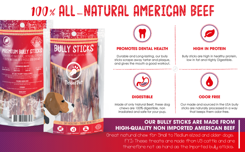 USA Odor Free Bully Stick | Dog Treats - Imperfect Color