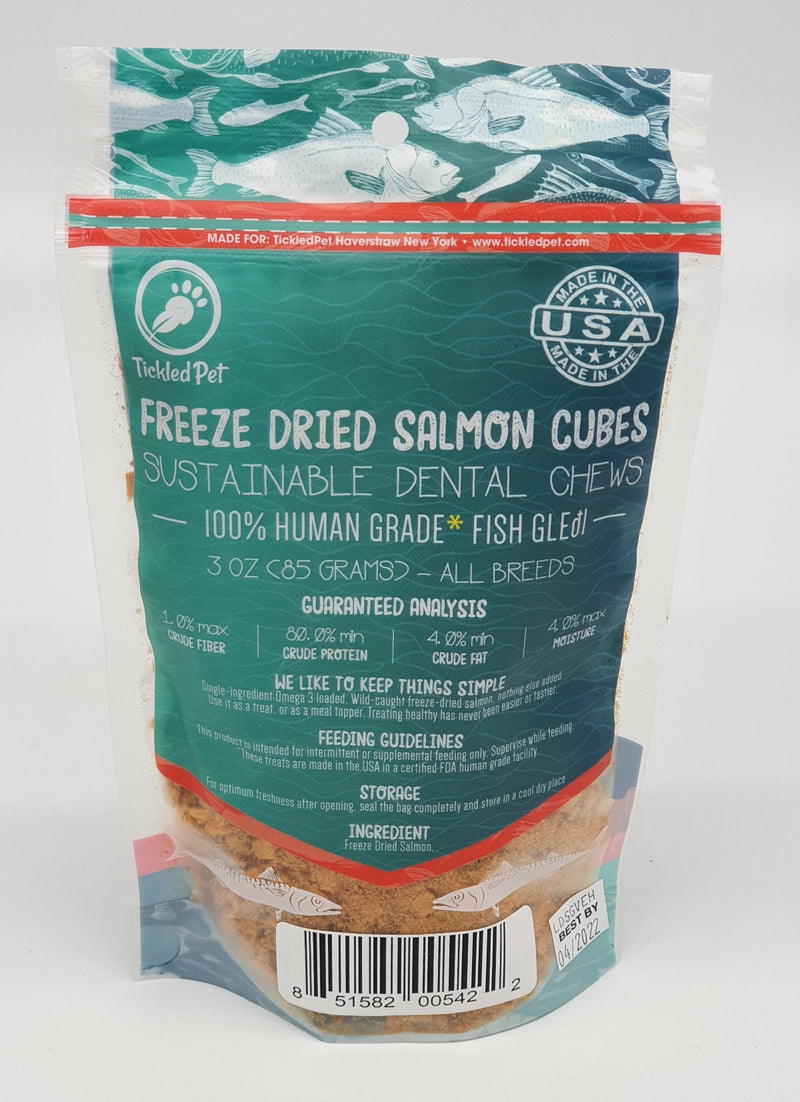 Wild Pacific Freeze Dried Salmon Dog Treats 3 oz - TickledPet
