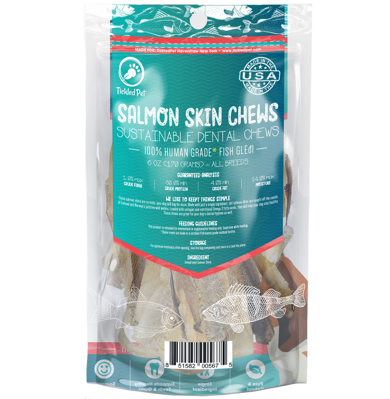 Salmon sticks top for dogs