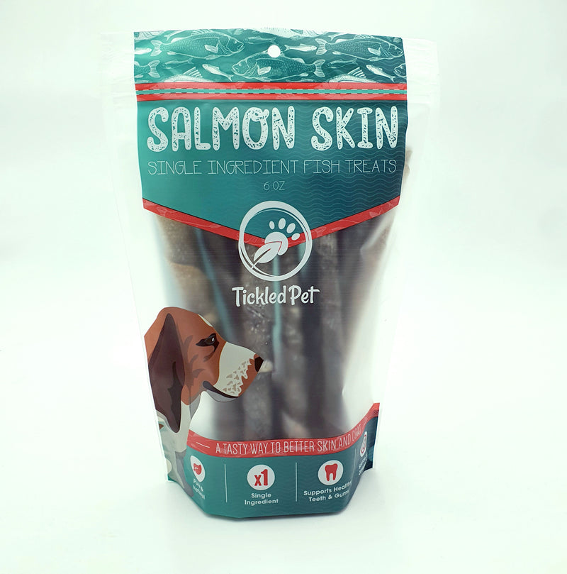Salmon Skin Rolls 6oz Dog Treats