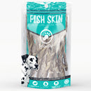 Surf & Turf Dog Treat Combo - Natural Beef Lung Crisps, American Sweet Potato Strips, and Long lasting Cod Skin Rolls