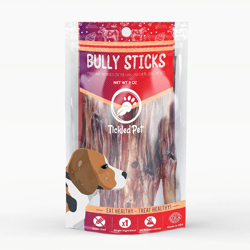 100% Natural Bully Stick 6 inch/ 8oz bag | Dog Treats